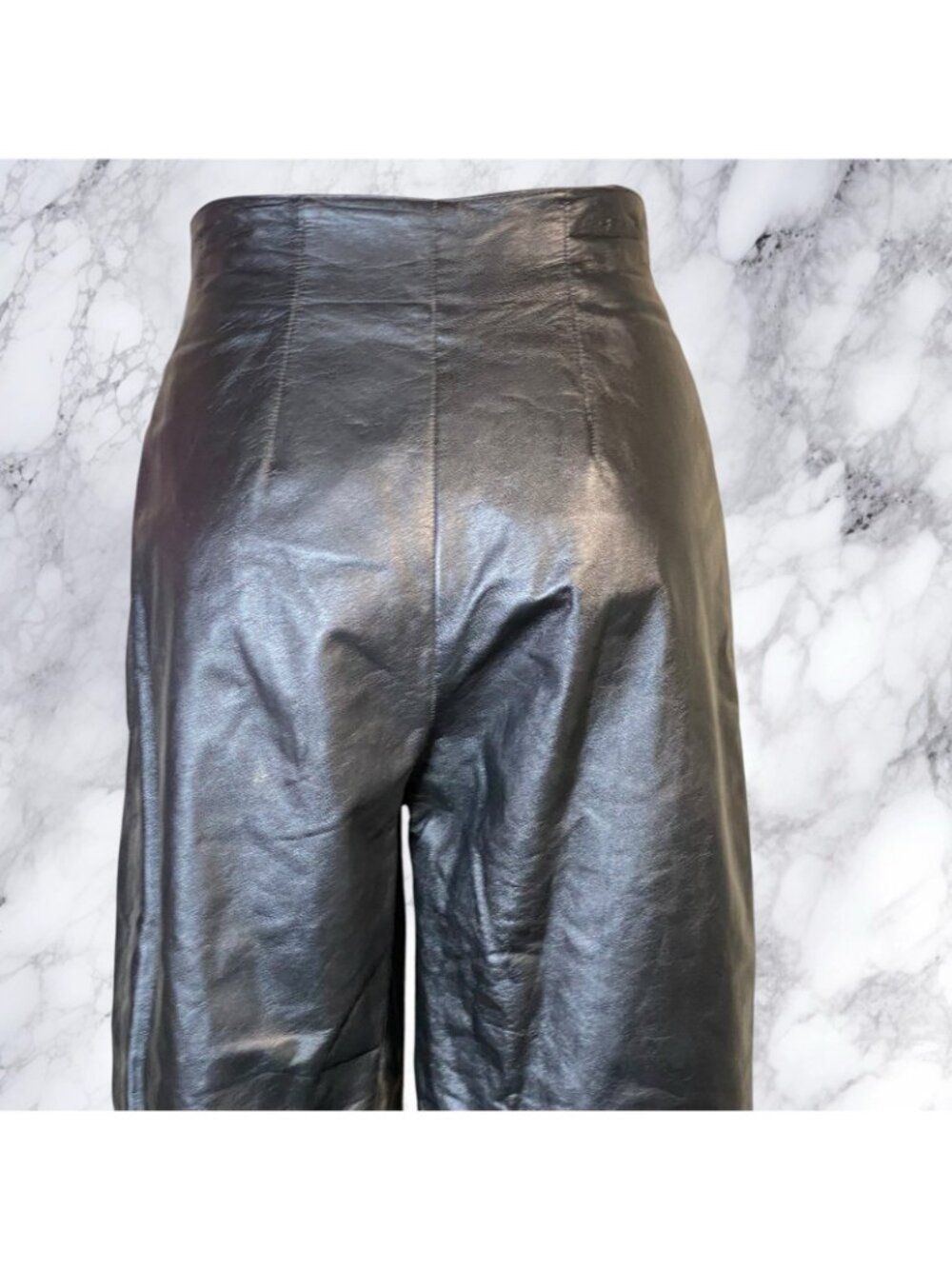 VTG Toffs Relaxed Leather Trouser - Picture 6 of 12